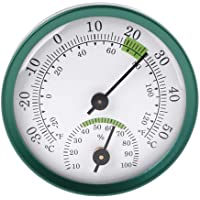 Los mejores  - siwetg Termómetro 2 en 1 para interiores higrómetro medidor de temperatura humedad medidor mecánico de aleación de…
